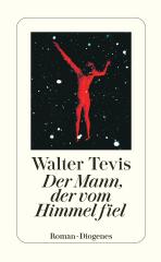 Darstellung der Titelseite des Buchs „Der Mann, der vom Himmel fiel“ von Walter S. Tevis