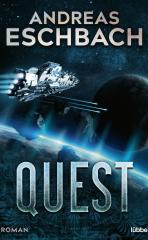 Darstellung der Titelseite des Buchs „Quest“ von Andreas Eschbach