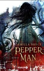 Darstellung der Titelseite des Buchs „Pepper-Man“ von Camilla Bruce