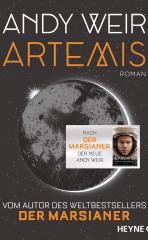 Darstellung der Titelseite des Buchs „Artemis“ von Andy Weir