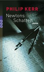 Darstellung der Titelseite des Buchs „Newtons Schatten“ von Philip Kerr