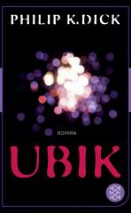 Darstellung der Titelseite des Buchs „Ubik“ von Philip K. Dick