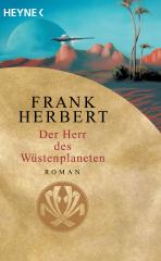 Darstellung der Titelseite des Buchs „Der Herr des Wüstenplaneten“ von Frank Herbert