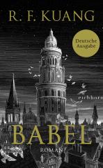Darstellung der Titelseite des Buchs „Babel“ von Rebecca F. Kuang
